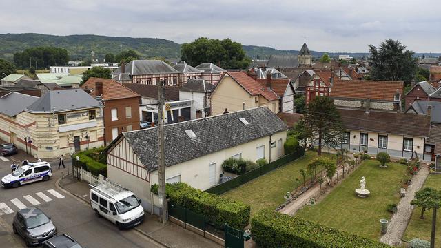 L'attentat a frappé une petite commune de Normandie. [AP/Keystone - Francois Mori]
