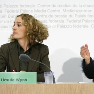La socialiste Ursula Wyss et l'écologiste Franziska Teuscher. [Peter Klaunzer]