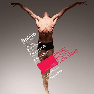 L'affiche du Béjart Ballet Lausanne, juin 2016. [facebook.com/Bejart.Ballet.Lausanne]