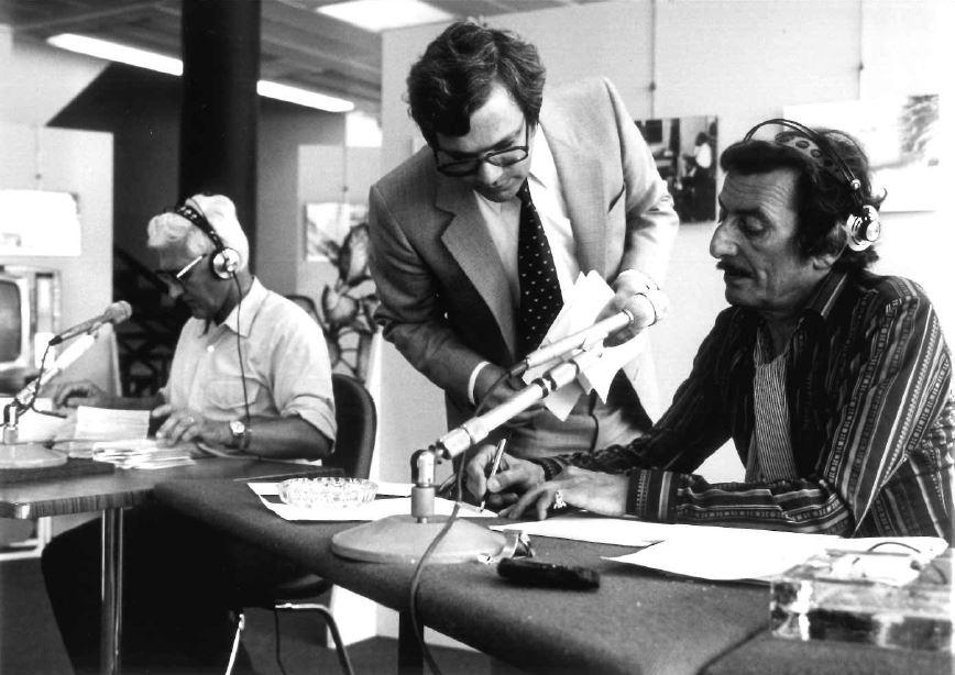 Gaston Perret, Jean-Claude Gigon et Alphonse Kehrer en 1979. [RTS - Gilbert Blondel]