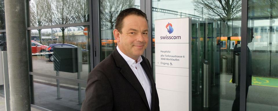 Christian Neuhaus, porte-parole de Swisscom: il comprend l’énervement des clients et promet de tout faire pour améliorer les choses. [RTS - Alain Arnaud]