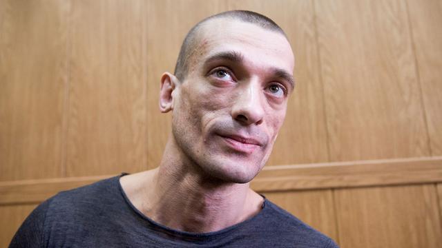 Pyotr Pavlensky lors d'une audience de justice à Moscou, le 18 mai 2016. [AFP - Alexander Utkin]