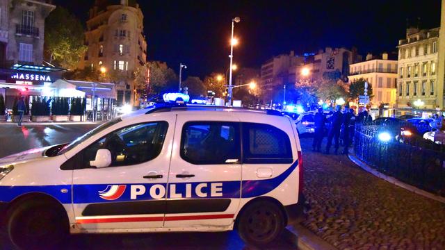 Une voiture de police dans le centre de Marseille. [AFP - Georges Robert]