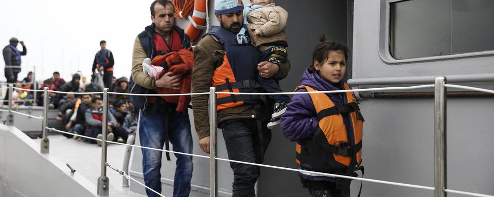 Deux premiers bateaux ont quitté Lesbos pour la Turquie (image d'illustration). [Alkis Konstantinidis]