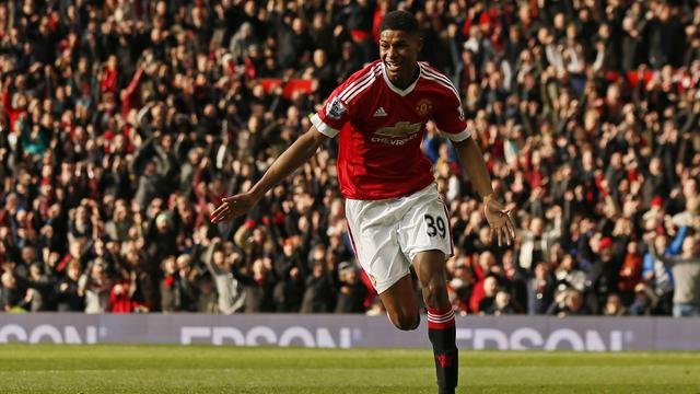 Andy Rashford réussit des débuts tonitruants sous le maillot des Red Devils. [Reuters - Jason Cairnduff]