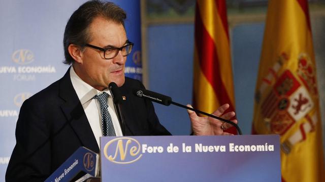 Artur Mas, président de la Convergence démocratique de Catalogne, le 19.10.2016 à Madrid. [EPA/Keystone - J.J.Guillen]