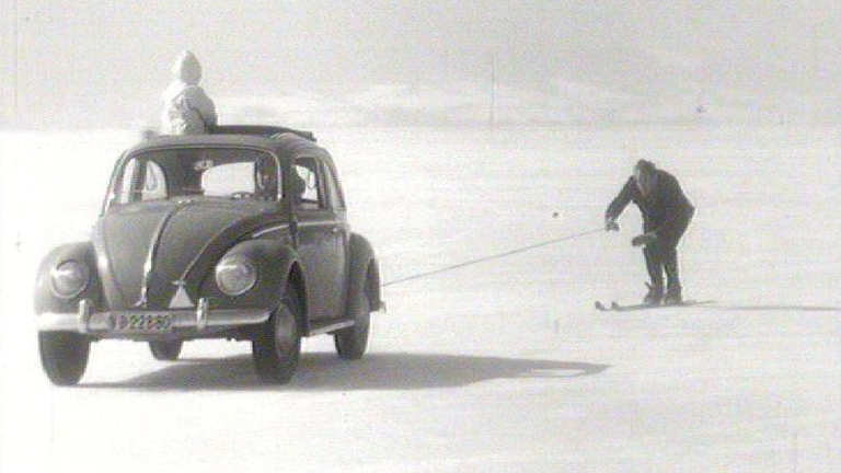 Sur le lac de Joux, 1963. [RTS]