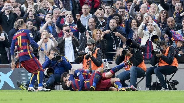 Le trio "MSN" a une nouvelle fois fait la différence. [Josep Lago]