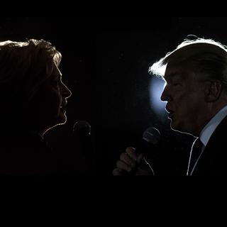 Hillary Clinton et Donald Trump face-à-face.