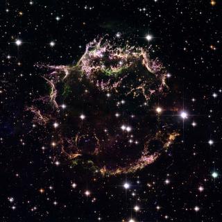 Une explosion de supernova capturée par le télescope Hubble.
NASA, ESA 
Keystone [NASA, ESA]