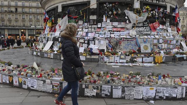 Un an après les attentats de Charlie Hebdo, les hommages se succèdent. [NurPhoto/AFP - Artur Widak]