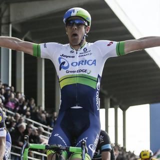 L'Australien Mathew Hayman remporte Paris-Roubaix à la surprise générale. [EPA / Keystone - Etienne Laurent]
