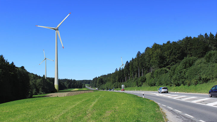 Projet de parc éolien EolJorat Sud, photomontage. [eoljorat.ch - Profil Paysage]