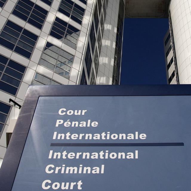 Entrée de la Cour pénale internationale dans la ville de La Haye, Pays-Bas. [Reuters - Jerry Lampen]