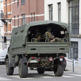 L'armée a mobilisé des moyens supplémentaires à Bruxelles. [AP/Keystone - Virginia Mayo]