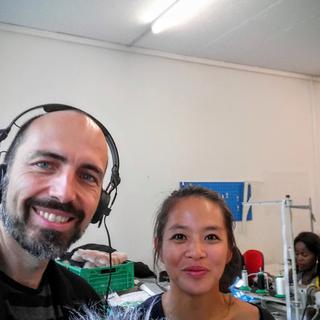Adrien Zerbini et Yen Nhi Nguyen à l’atelier Creature à Genève. [Adrien Zerbini]