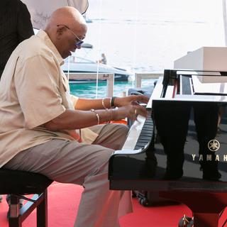 Randy Weston au piano. [RTS - Jérôme Genet]