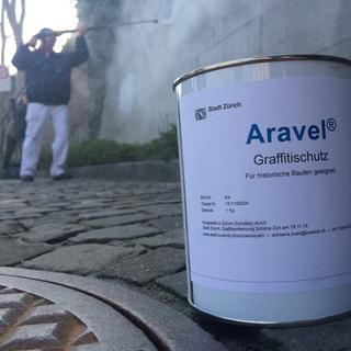 Le produit pour combattre les graffitis a été développé par la Ville de Zurich.