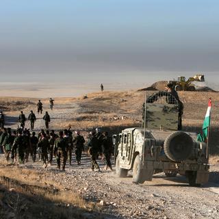 Les forces kurdes en progression lundi à l'est de Mossoul. [Reuters - Azad Lashkari]