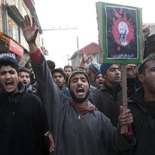 Des manifestations de protestation se sont tenues jusque dans le Cachemire indien. [AP Photo/Dar Yasin]