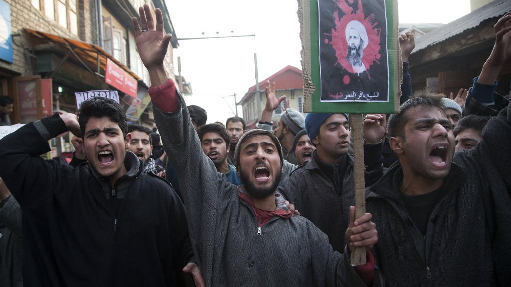 Des manifestations de protestation se sont tenues jusque dans le Cachemire indien. [AP Photo/Dar Yasin]