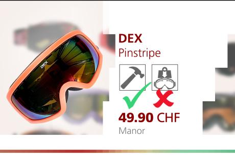Masque de ski Pinstripe de Dex. [ABE / RTS]