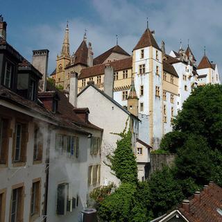 Le château de Neuchâtel, siège du Conseil d'Etat. [Keystone - Sandro Campardo]