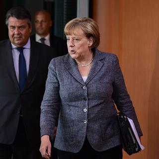 Angela Merkel est de retour aux affaires. [AFP - Tobias Schwarz]