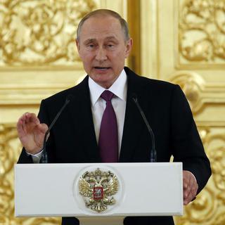 Vladimir Poutine a eu des mots relativement durs à l'égard des sanctions prises contre les athlètes russes. [Yury Kochetkov]