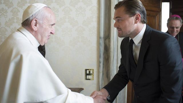 Le Vatican n'a donné aucun détail sur l'entretien entre le pape François et Leonardo DiCaprio. [EPA - Osservatore romano]