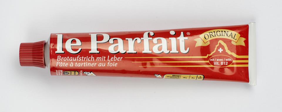 Tube de pâte à tartiner Parfait. [Keystone - Christian Beutler]