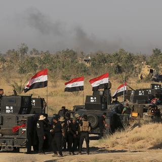 Les forces militaires irakiennes se préparent à entrer dans la ville de Falloujah, le 30 mai 2016.