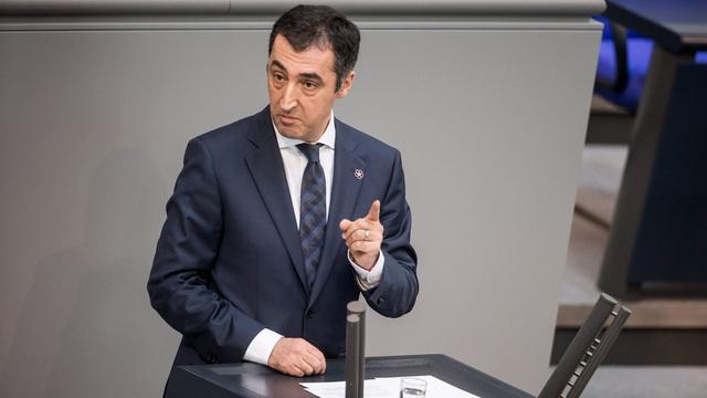 Cem Oezdemir, président des Verts allemands d'origine turque. [keystone - EPA/Michael Kappeler]