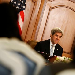 Le secrétaire d'Etat américain John Kerry a présenté sa "vision complète" du processus de paix israélo-palestinien. [Faisal Al Nasser]