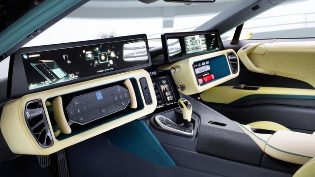 Image publicitaire du tableau de bord d'une voiture connectée, conçu par la firme Harman. [Harman]