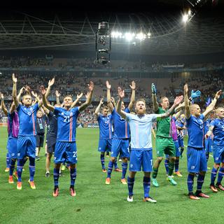 Quoiqu'il arrive l'équipe d'Islande a été la surprise de cet Euro 2016. [AFP - Federico Gambarini]