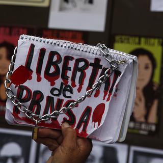 Les Mexicains demandaient la "Liberté de la presse" en juillet dernier. [Keystone - Marco Ugarte - AP Photo]