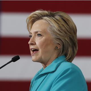 La candidate démocrate Hillary Clinton dans le Nevada le 25 août dernier. [Keystone - Carolyn Kaster]