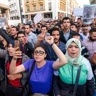 Les manifestations se succèdent depuis samedi au Maroc. [Anadolu Agency/AFP - Jalal Morchidi]