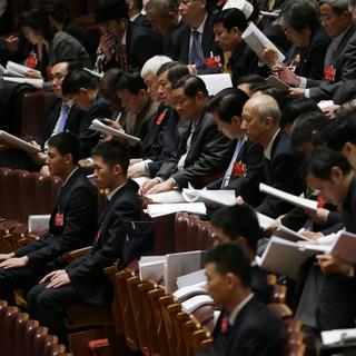 La session annuelle de l'Assemblée nationale populaire a eu lieu à Beijing. [EPA/Keystone - How Hwee Young]