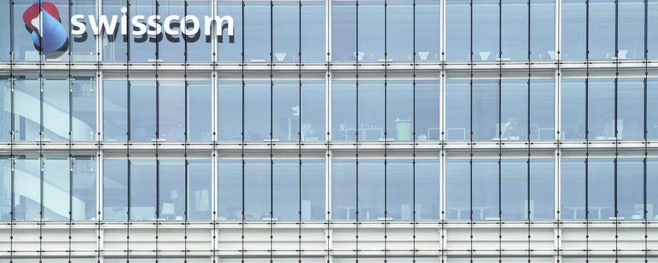 La façade du bâtiment Swisscom à Zurich. [Keystone - Ennio Leanza]