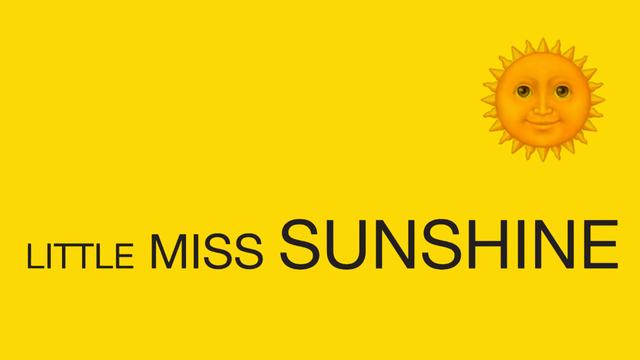 L'emoji pour le film "Little Miss Sunshine". [http://emojifilms.tumblr.com/ - Sasha Zabelina]