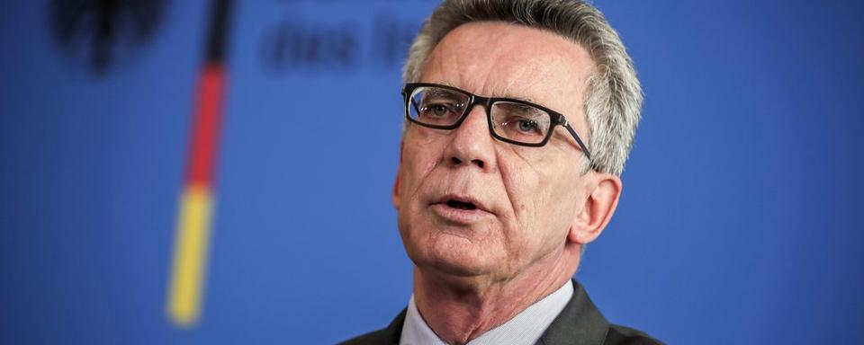 Le ministre de l'Intérieur allemand Thomas de Maizière. [EPA/Keystone - Michael Kappeler]