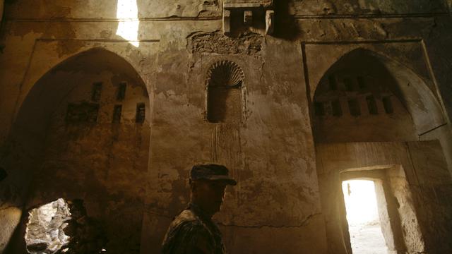 Le monastère St-Elie de Mossoul, construit il y a 1400 ans, était le plus ancien d'Irak. [AP Photo/Keystone - Maya Alleruzzo]