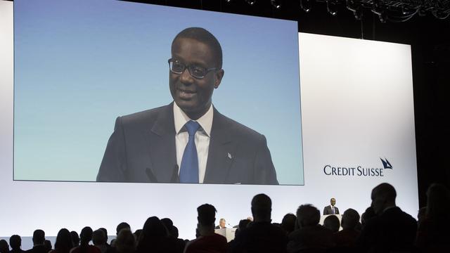 Première assemblée générale pour le CEO Tidjane Thiam. [key - Ennio Leanza]