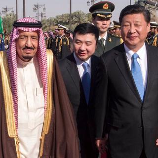 Le président chinois Xi Jinping en visite en Arabie saoudite. [EPA/Saudi press agency/Keystone]