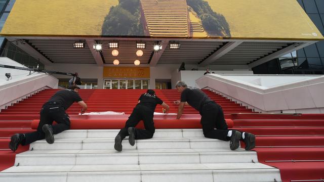 Le festival de Cannes encore en plein préparatifs. [AFP - Alberto Pizzoli]