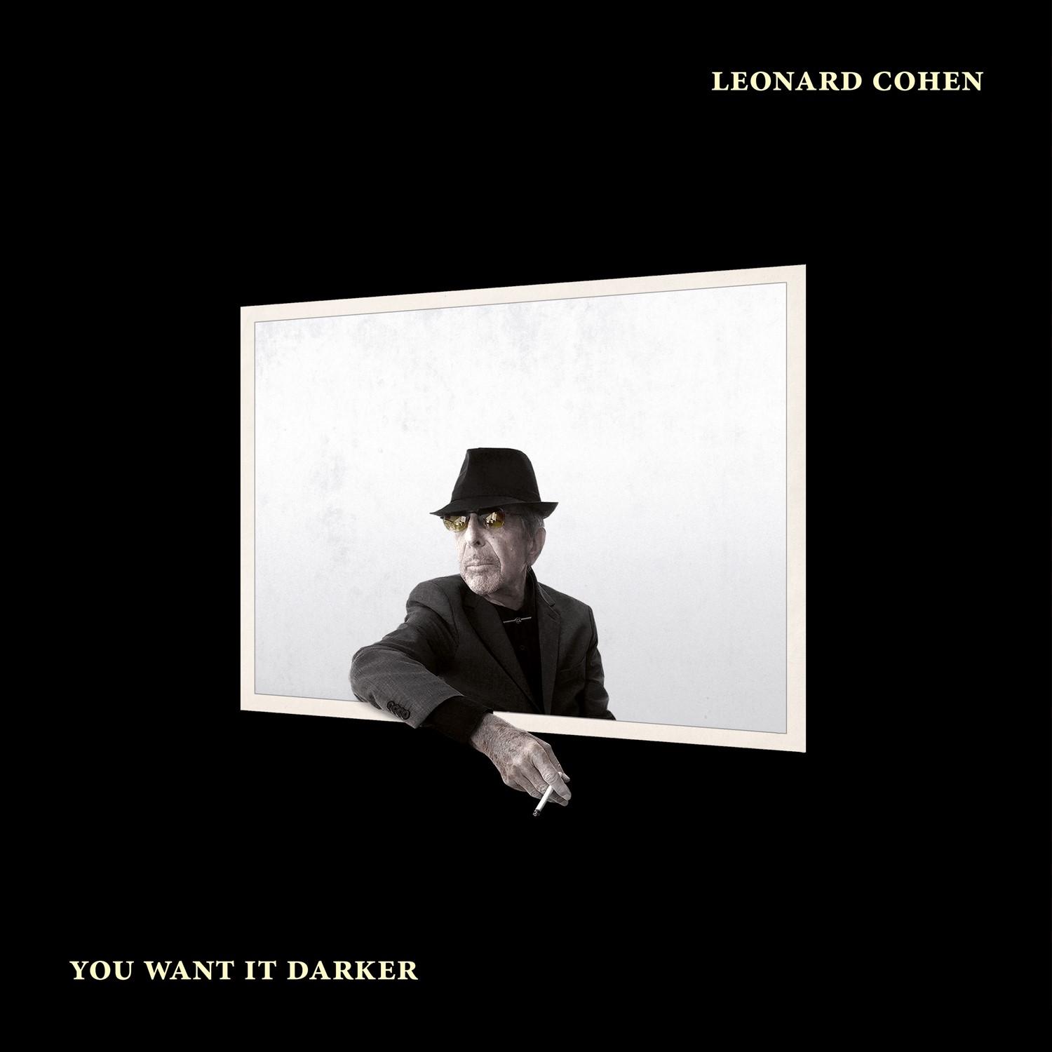 La pochette du quatorzième album studio de Leonard Cohen, "You Want it Darker". [RTS - Columbia/Sony Music]