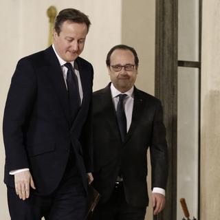 David Cameron et François Hollande se retrouvent ce jeudi pour un sommet à Amiens. [AFP - Matthieu Alexandre]