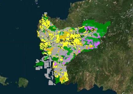 La cartographie des activistes du Swandiri Institute.